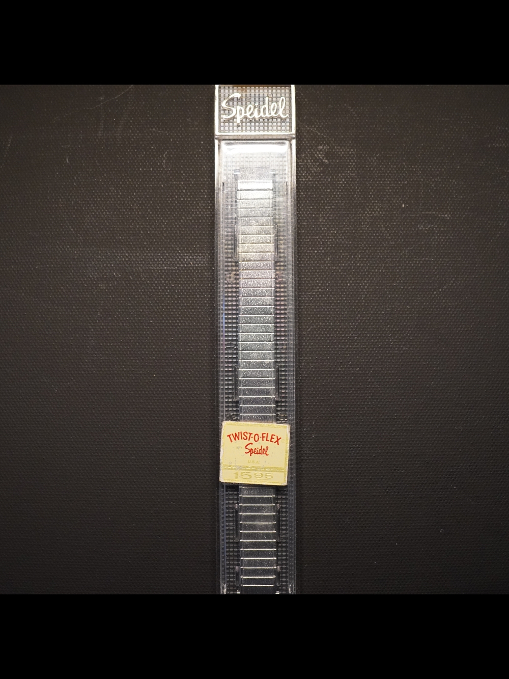 NOS Speidel Twist-O-Flex USA Silver Tone Expansion Watch Band 12mm to 13mm